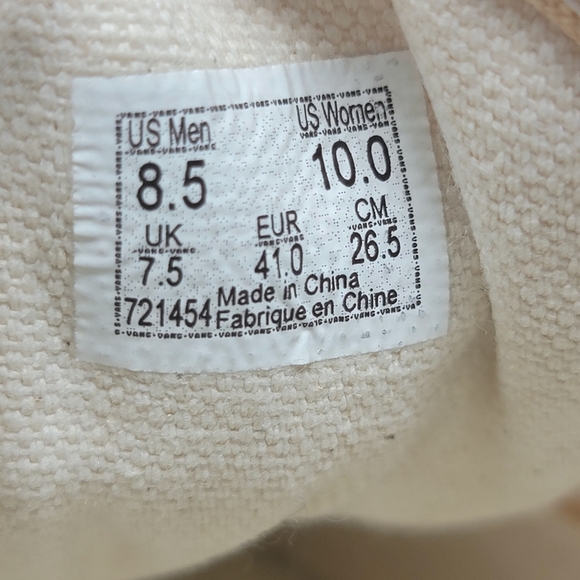 VANS Old Skool Unisex Multicolor Skate Shoes Canvas Men Size 8.5 Womens 10 New - Picture 4 of 11